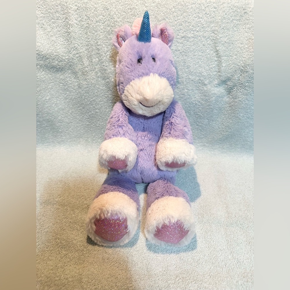 Mary Meyer Marshmallow Zoo purple Unicorn Soft Toy stuffed animal 15”